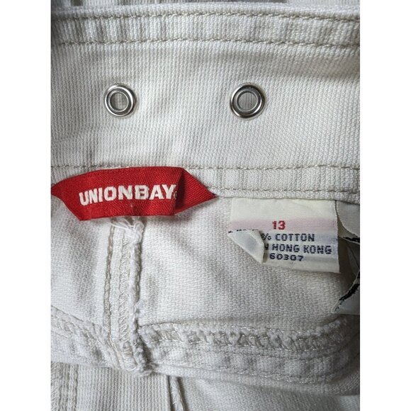 UnionBay Khaki Tan Modest Skirt Size 12 Side Slit Straight Juniors - Picture 4 of 7